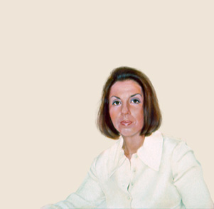 Sylvia Shap Realist Artist: Portrait of 'Margot Leavin'