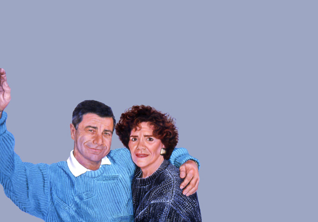 Sylvia Shap Realist Artist: Portrait of 'Stan and Nadja'