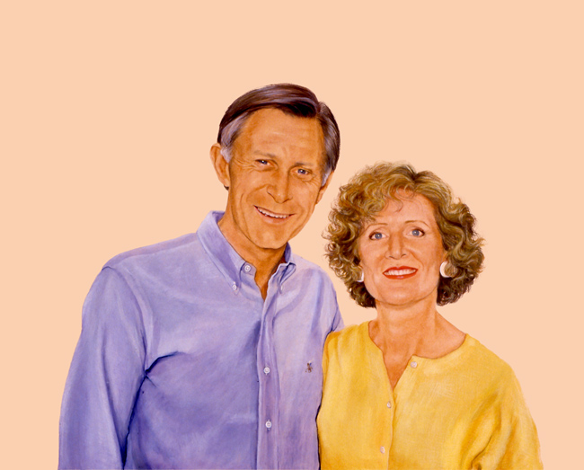 Sylvia Shap Realist Artist: Portrait of 'The Wilkies'