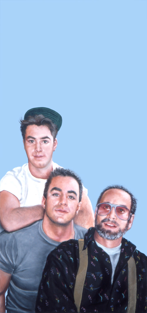 Sylvia Shap Realist Artist: Portrait of 'Father and Sons'