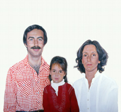 Sylvia Shap Realist Artist: Portrait of 'The Lalli Family'