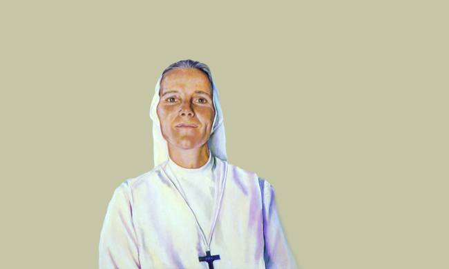 Sylvia Shap Realist Artist: Portrait of 'Sister Kathleen'