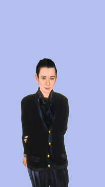 Sylvia Shap Realist Artist: Portrait of 'Tina Chow'