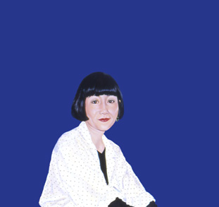 Sylvia Shap Realist Artist: Portrait of 'A Woman at Narita'